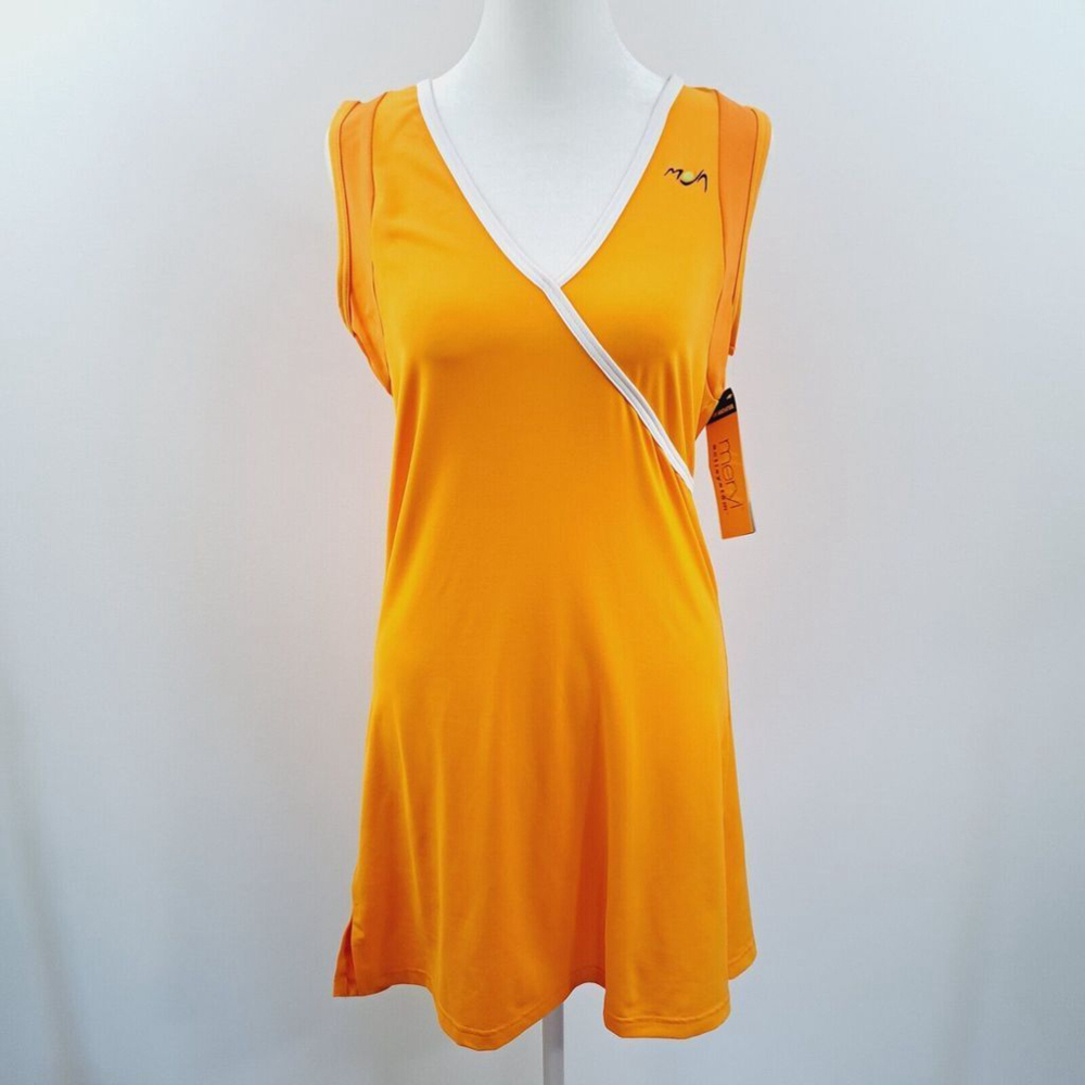 Moja Womens Tennis Dress Meryl Actisystem Moisture Wicking UV Protection Sz L